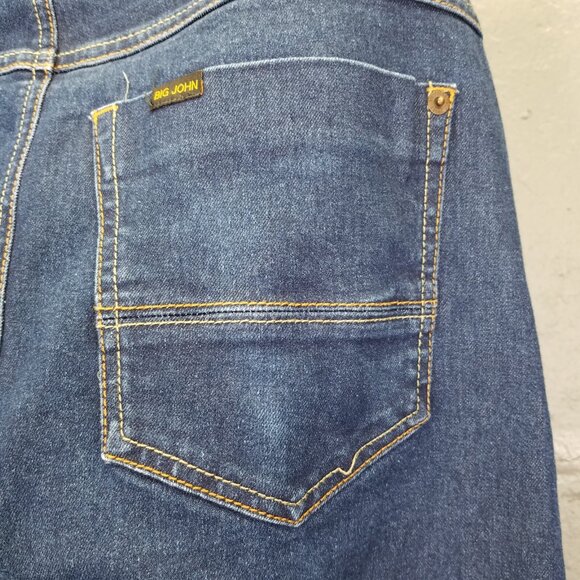 Big John Co Jeans Men Sz 28 Retro Denim Straight Leg Obscuro Medium Wash 31"x27" - Picture 11 of 16